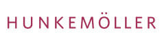 Logo von Hunkemöller in pinker Schrift auf weißem Hintergrund